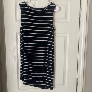 Black and White Striped Sleeveless